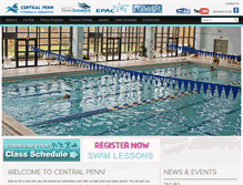 Tablet Screenshot of centralpennfitnesscenter.com